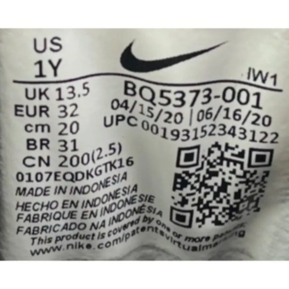 NIKE Shoes Boots Kids US 1Y Black Lace Up High Top Manoa LTR BQ5373-001